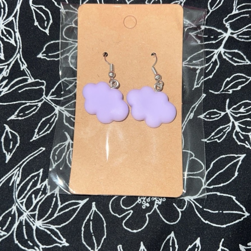Purple Cloud Earrings